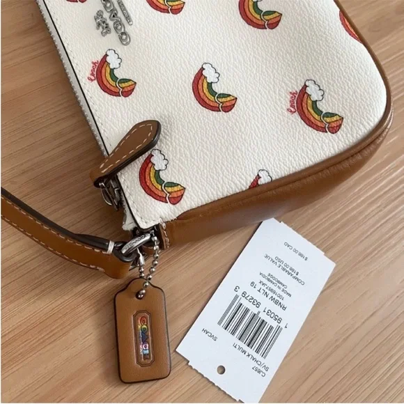 Coach Nolita 19 With Rainbow Print # CJ657 - Picture 5 of 9